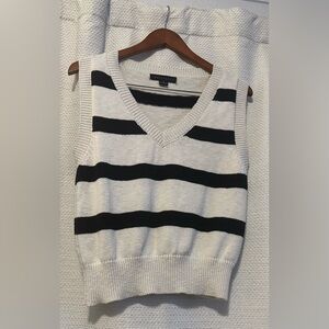 Sanctuary Cream and Black Knit Vest